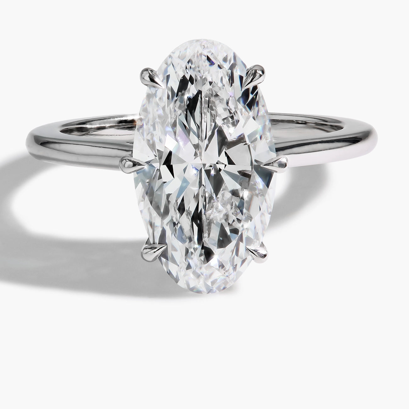 4 Carat Oval Solitaire Engagement Ring