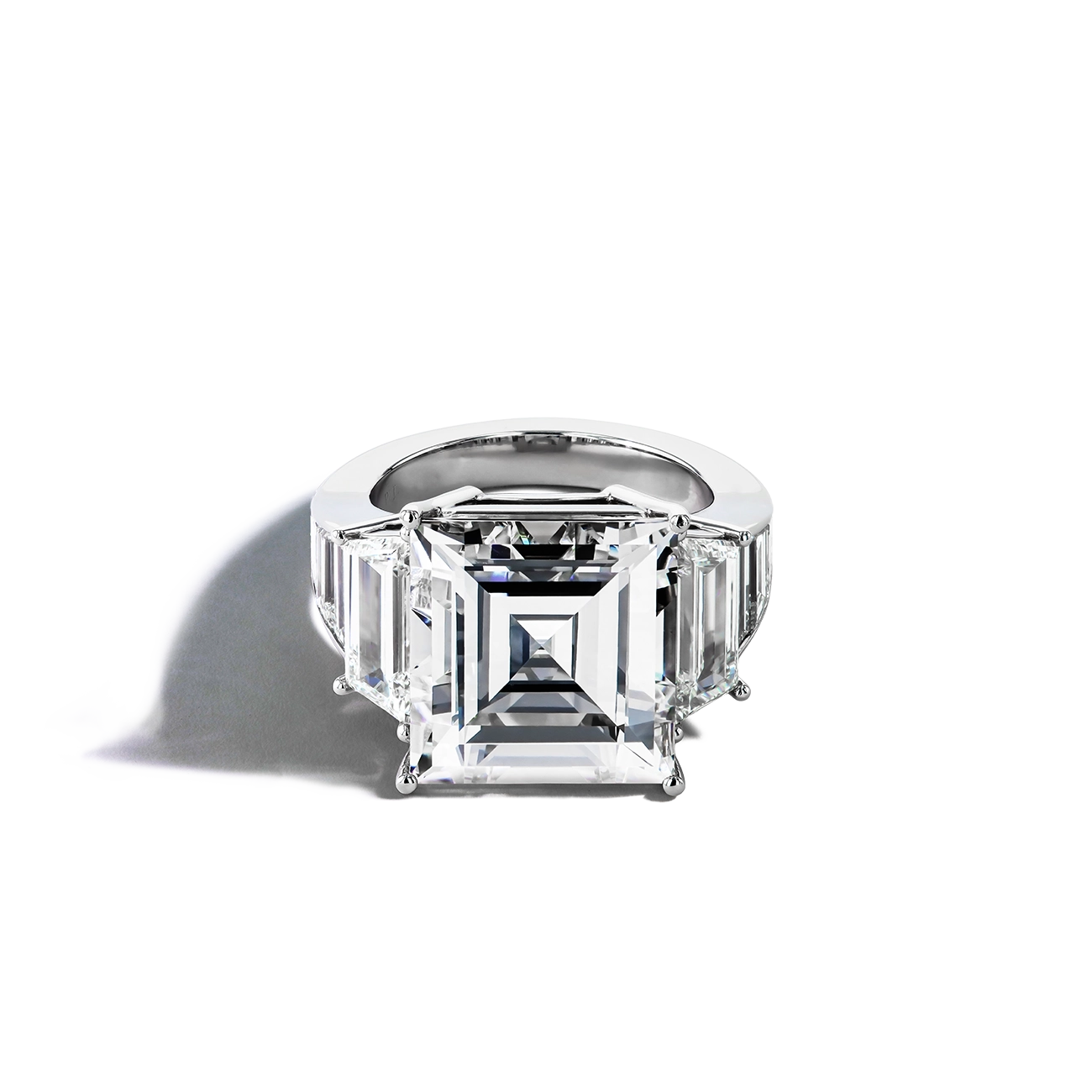 10 Carat Asscher Diamond Ring