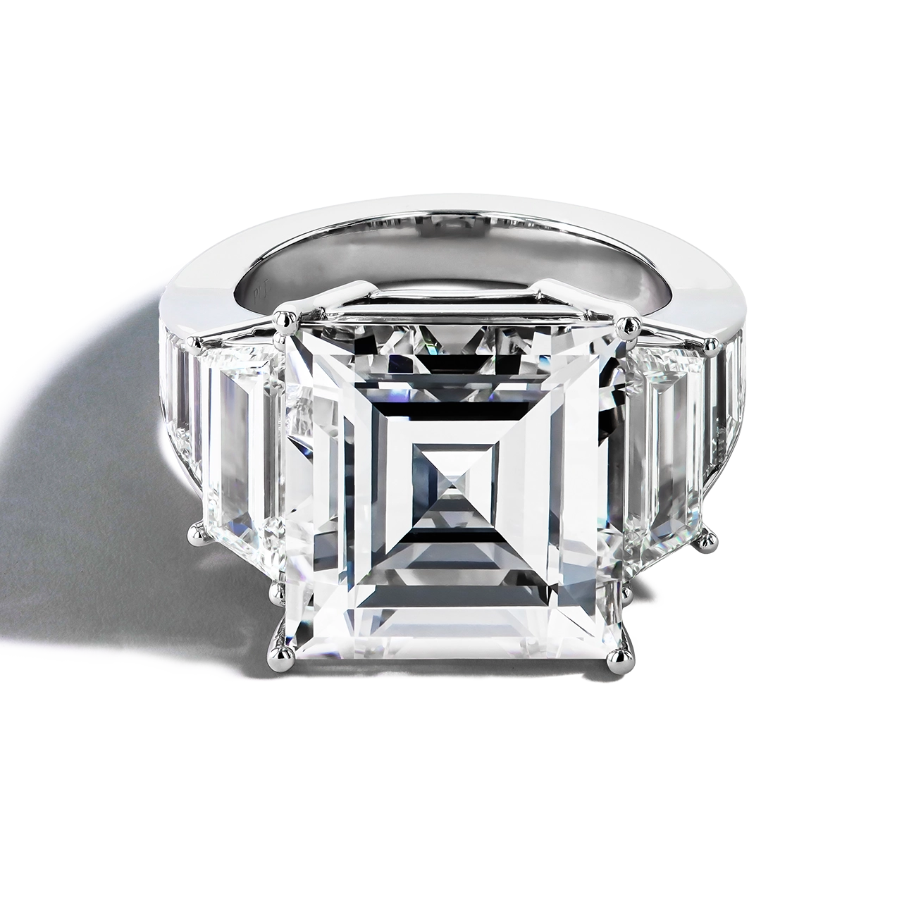 10 Carat Asscher Diamond Ring