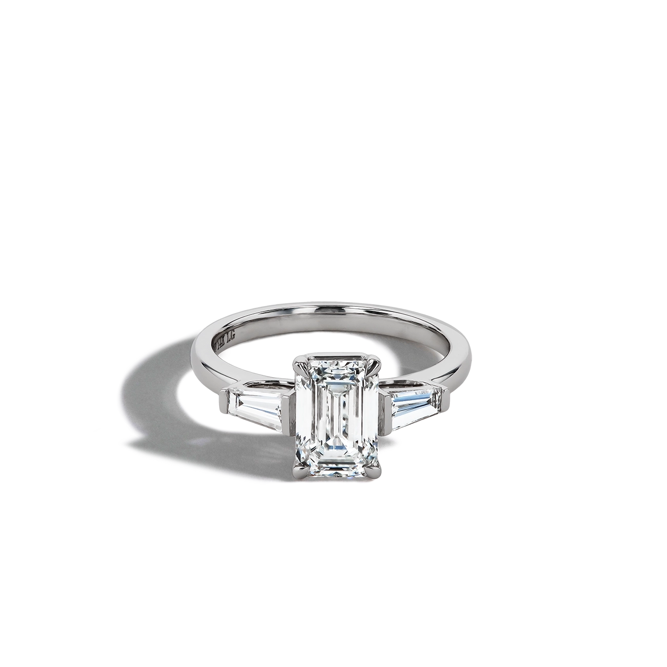 2 Carat Emerald-Cut Lab Diamond Engagement Ring