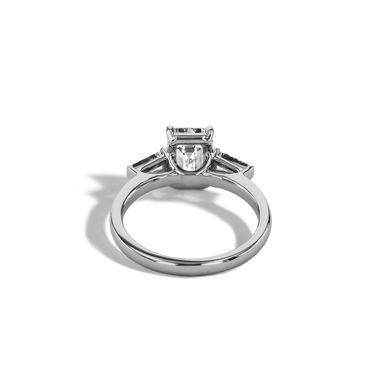 2 Carat Emerald-Cut Lab Diamond Engagement Ring