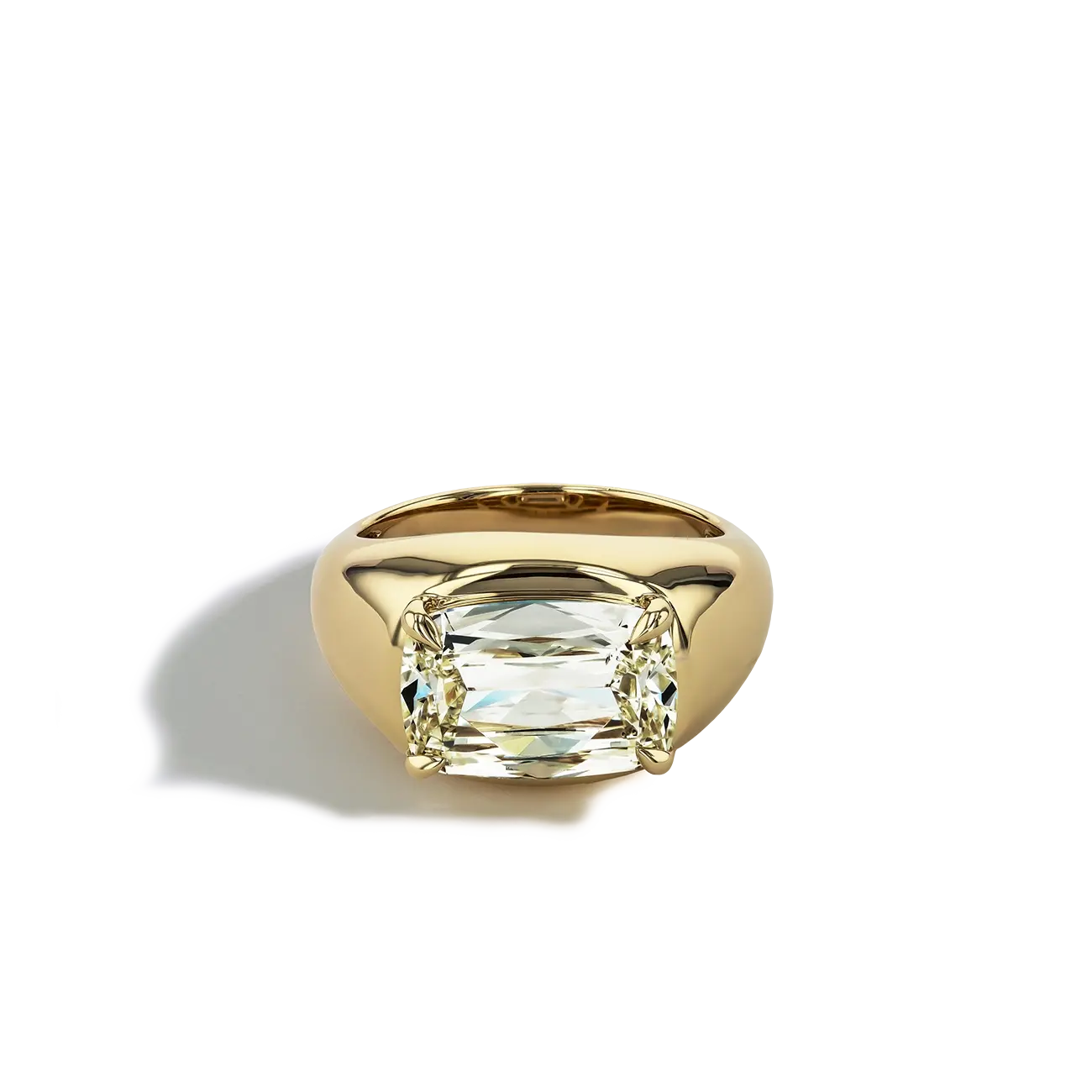4 Carat Cushion-Cut Diamond Ring