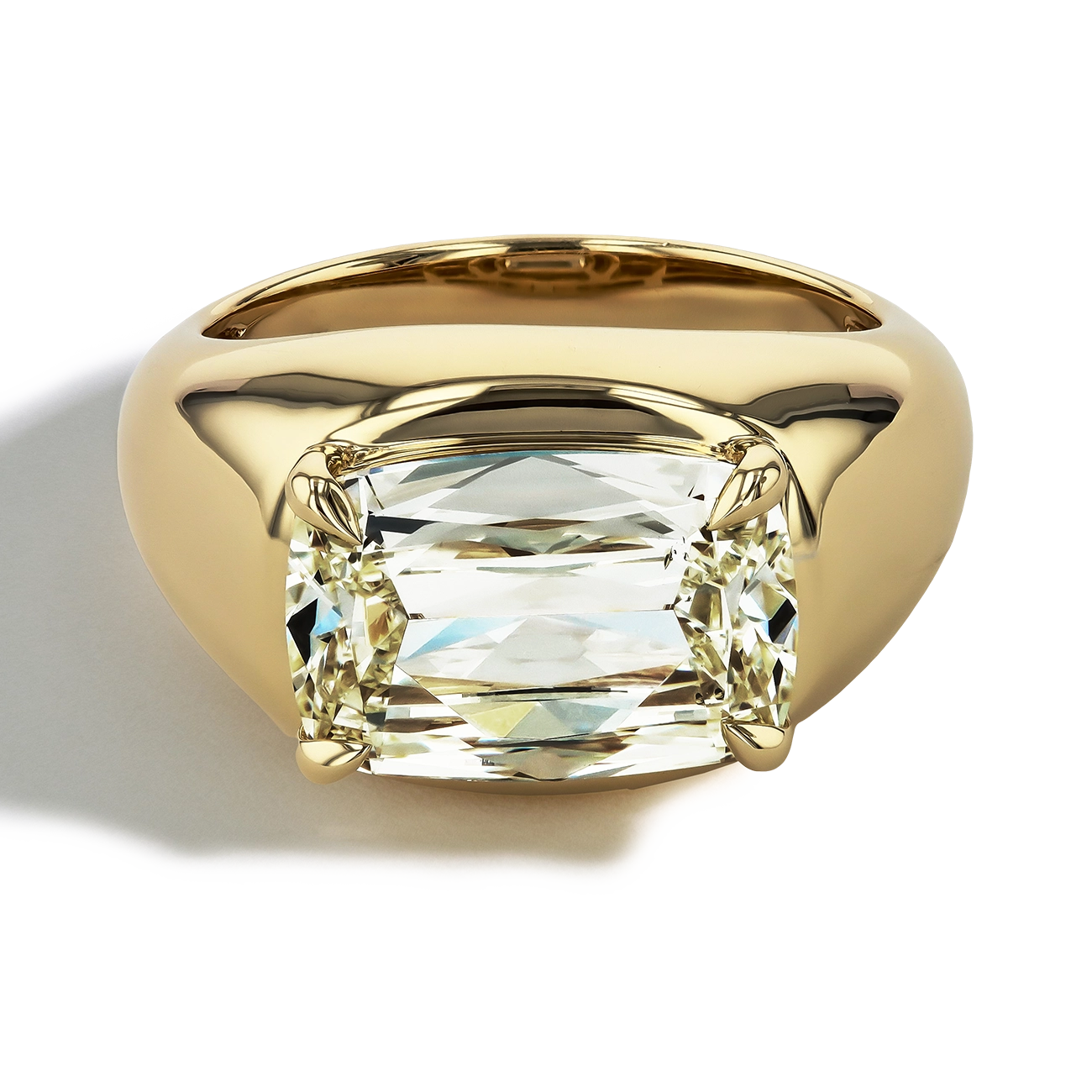 4 Carat Cushion-Cut Diamond Ring