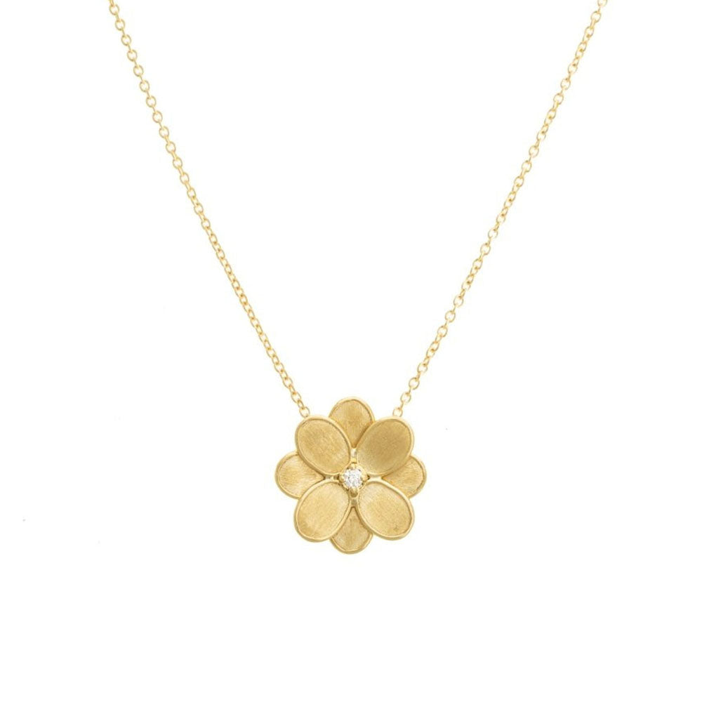 Marco Bicego Petali Single Diamond Flower Necklace