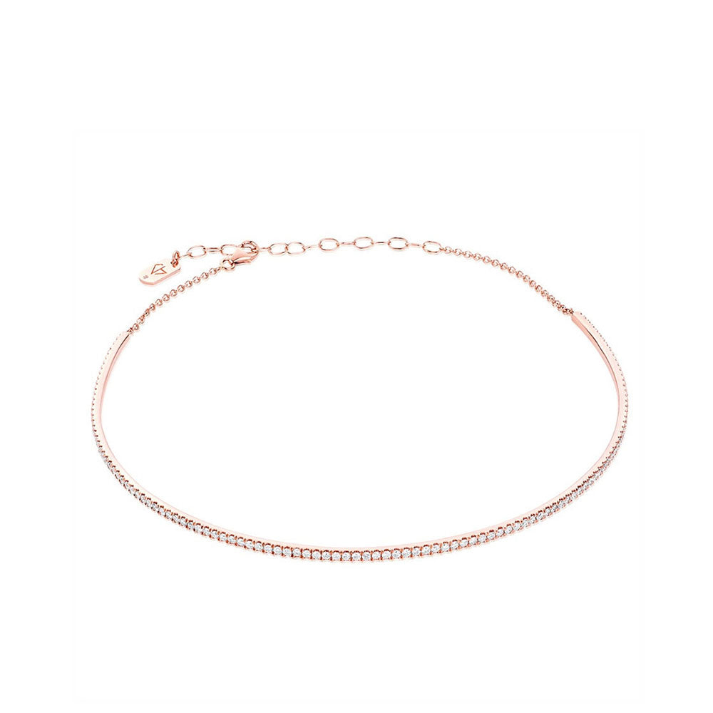 Carbon & Hyde Rose Gold Infinity Diamond Choker