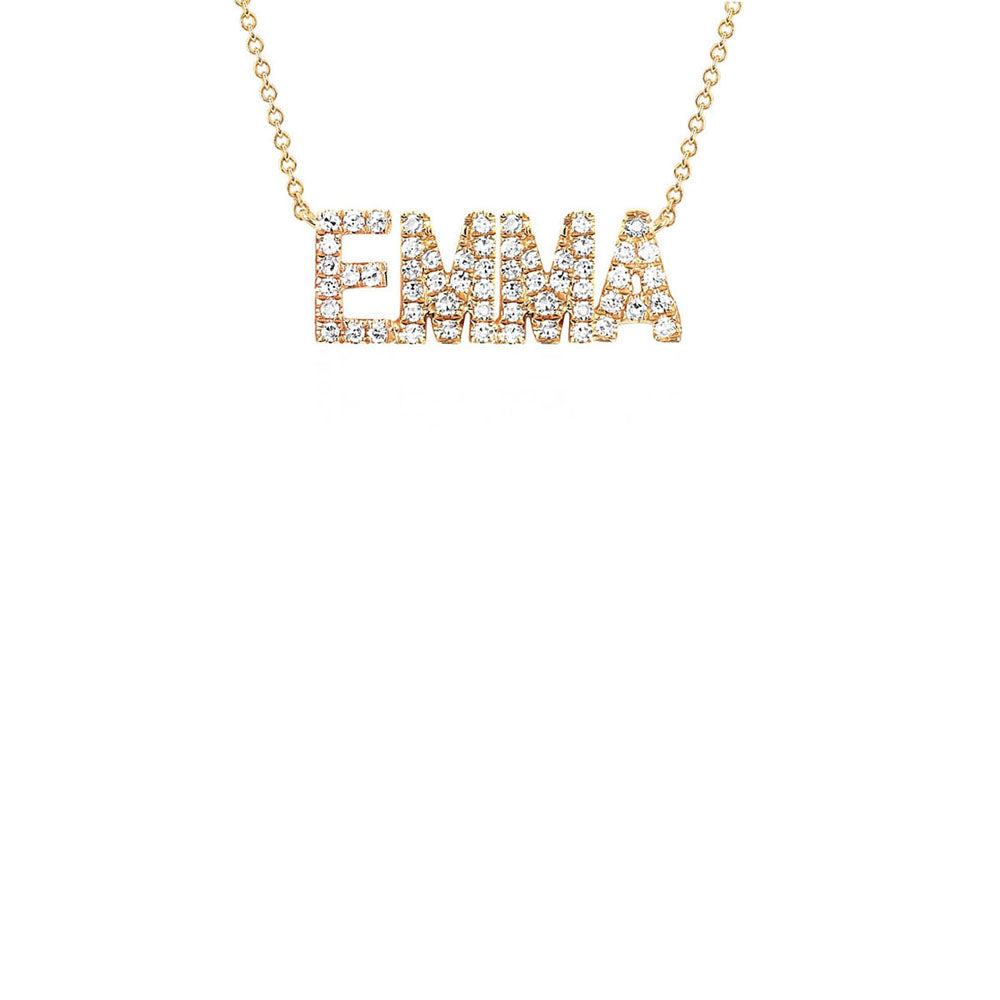 EF Collection Diamond Custom Name Necklace