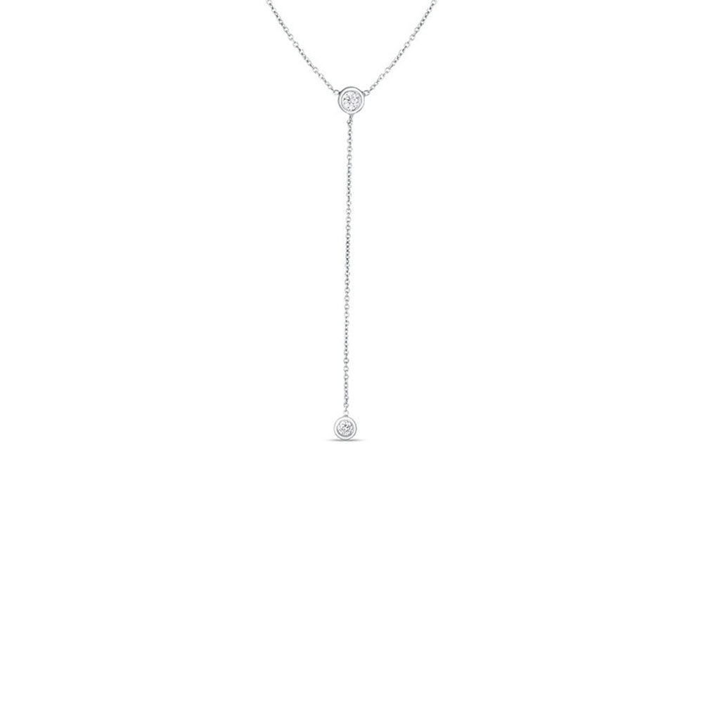 Roberto Coin Gold Diamond Lariat Necklace