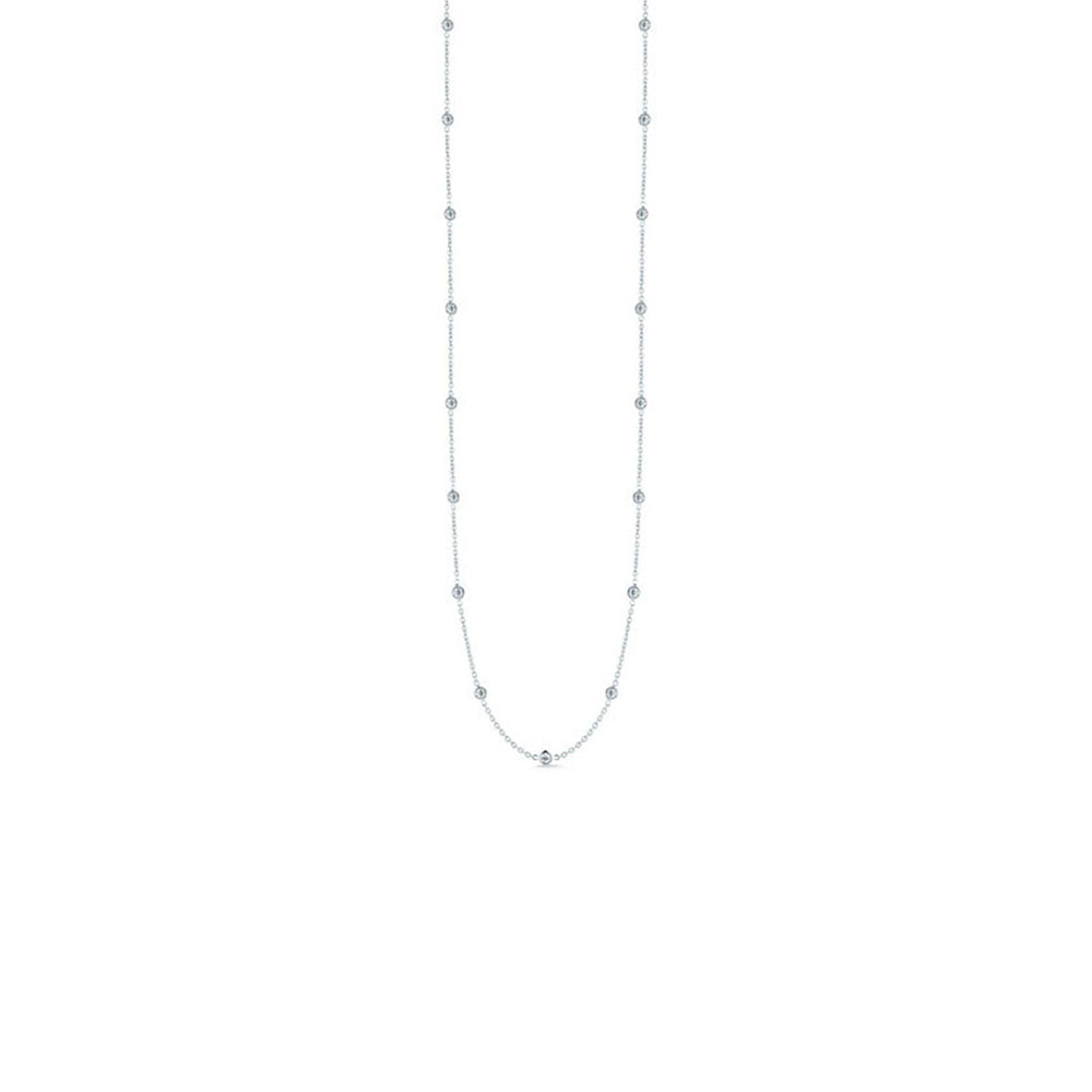 Roberto Coin 18kt White Gold Diamonds by the Inch Necklace