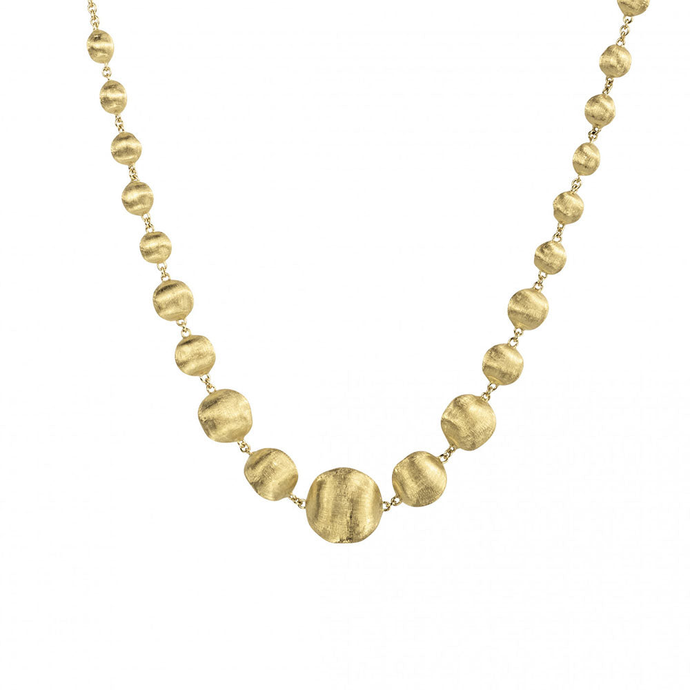 Marco Bicego Africa Yellow Gold Small Round Station Necklace
