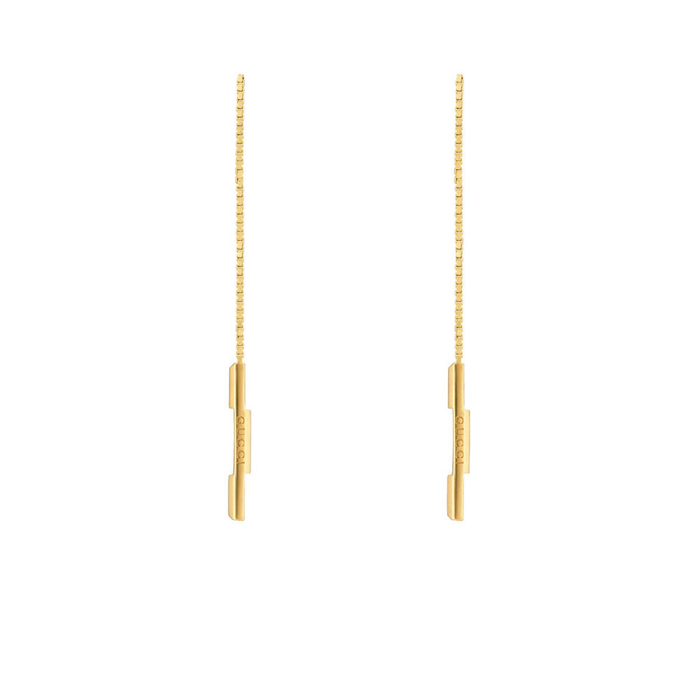 Gucci Link to Love Threader Earrings in Gold