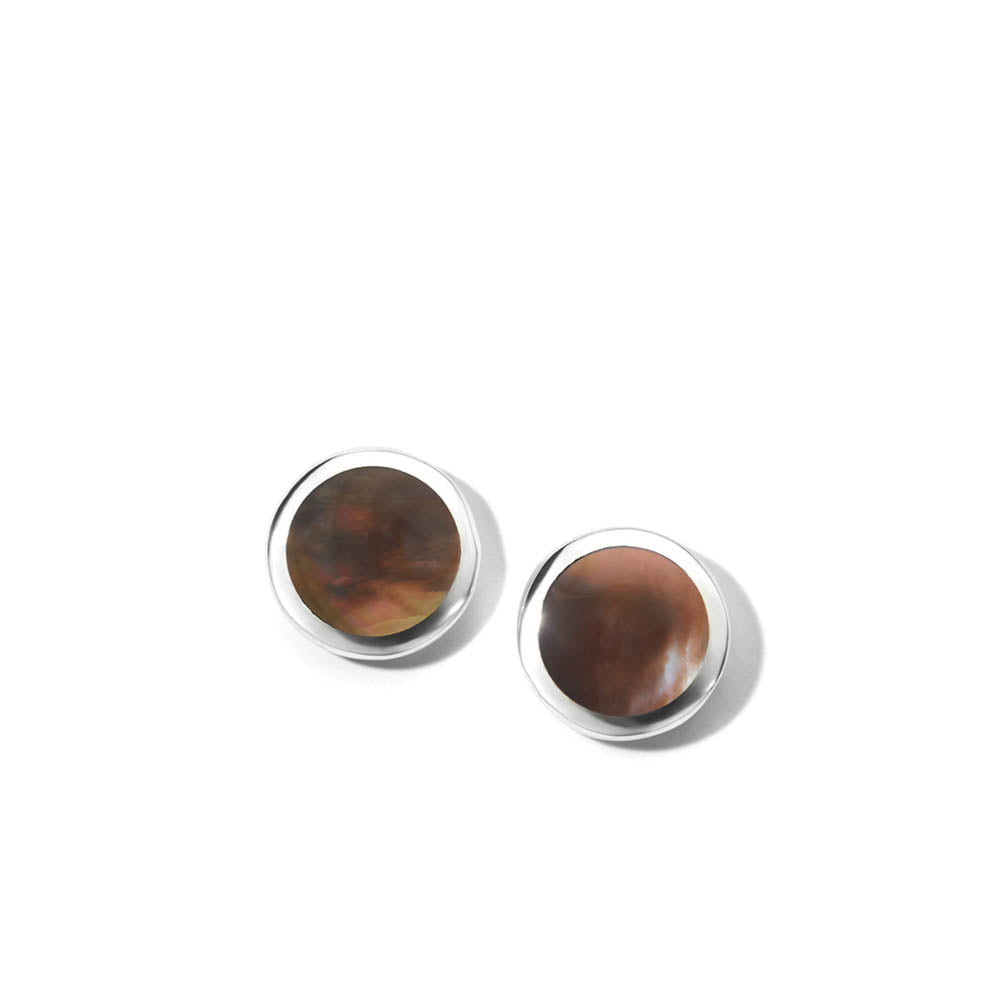Ippolita Small Flat Stud In Sterling Silver