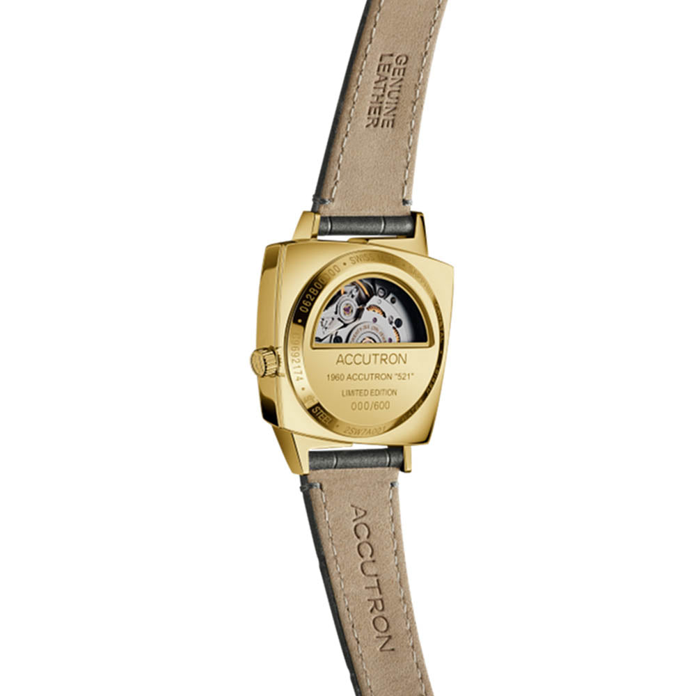 Accutron Legacy 521 on Charcoal Alligator Strap