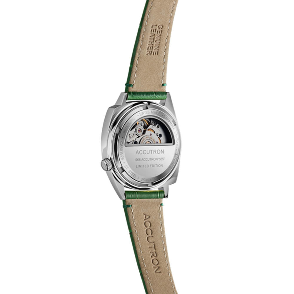 Accutron Asymmetrical 565 Watch - Green Alligator Grain