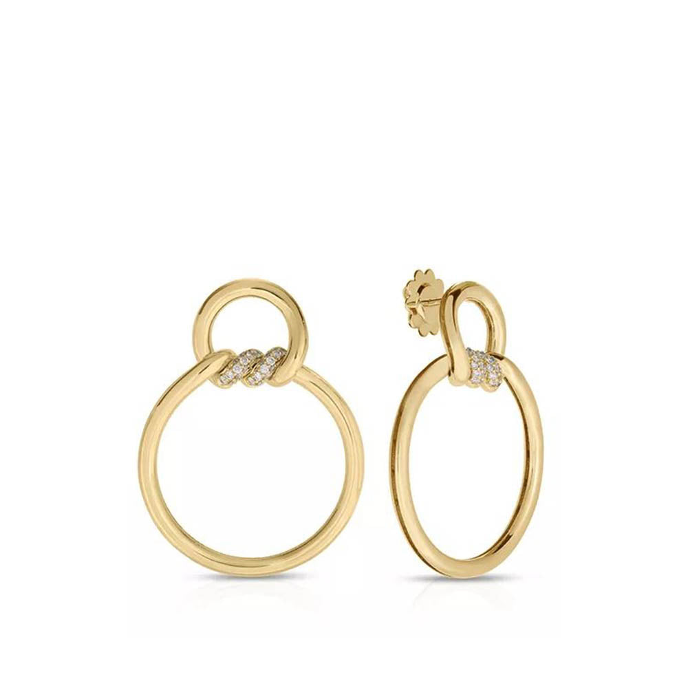 Roberto Coin Cialoma Collection 18K Yellow Gold Drop Earrings