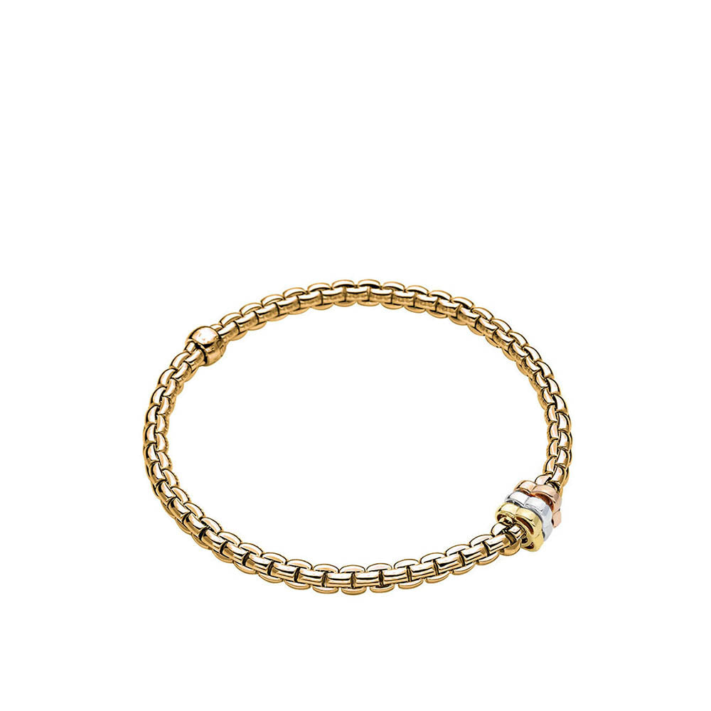 Fope Flex It Tri Color Station Bracelet