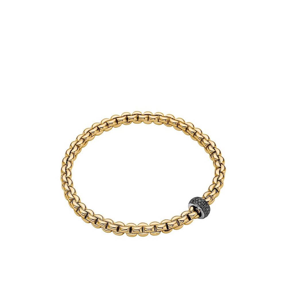 Fope Men's Eka Flex'it Black Diamond Bracelet