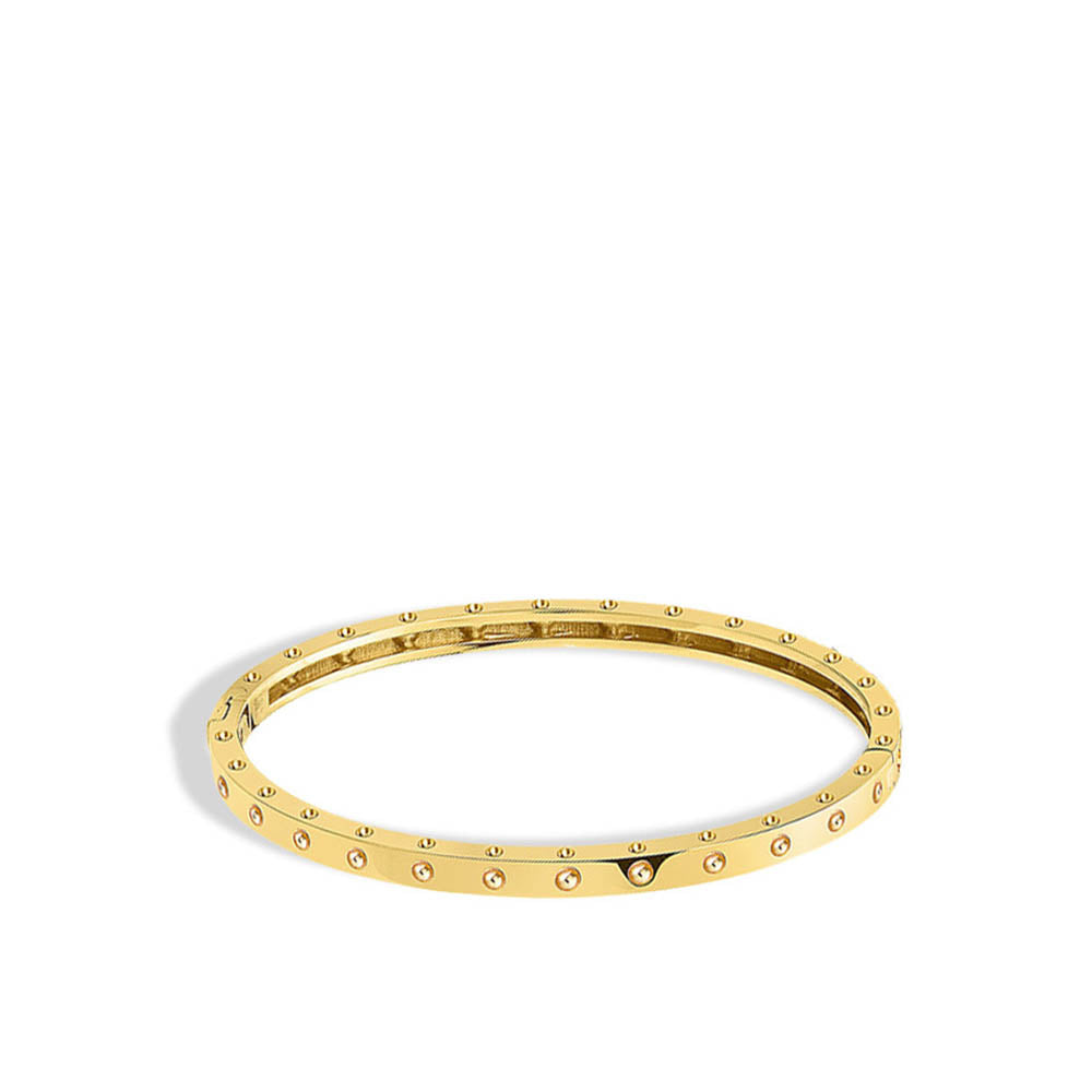Roberto Coin Symphony Pois Moi Yellow Gold Bangle Bracelet