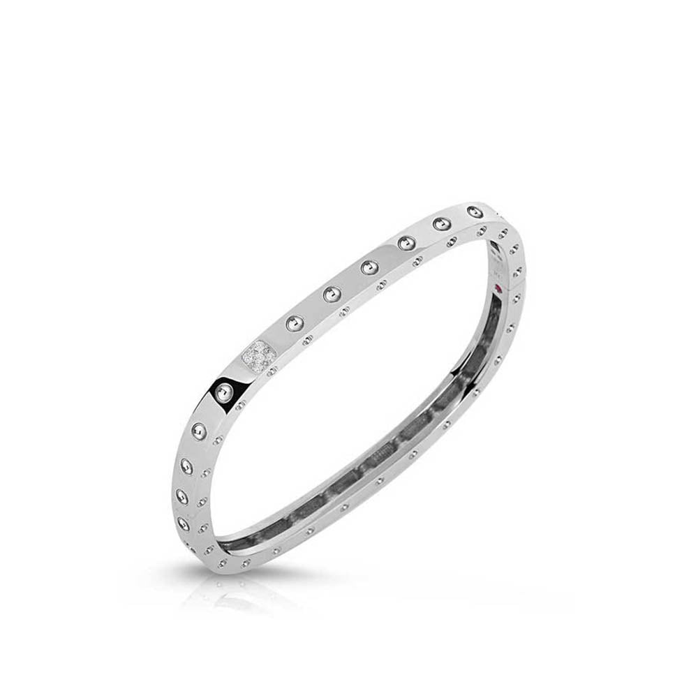 Roberto Coin Pois Moi Single Diamond Bangle