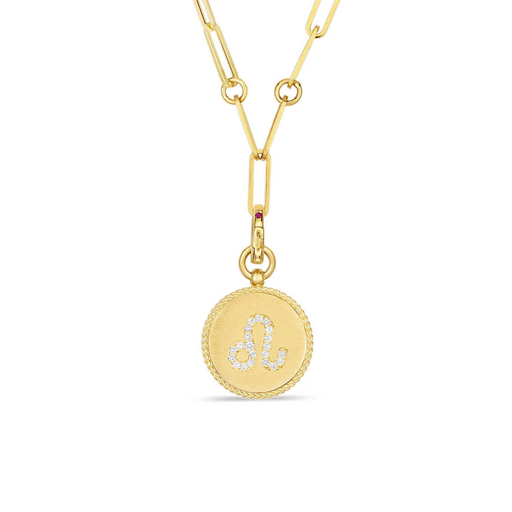 Roberto Coin Venetian Princess Reversible Zodiac Paperclip Necklace
