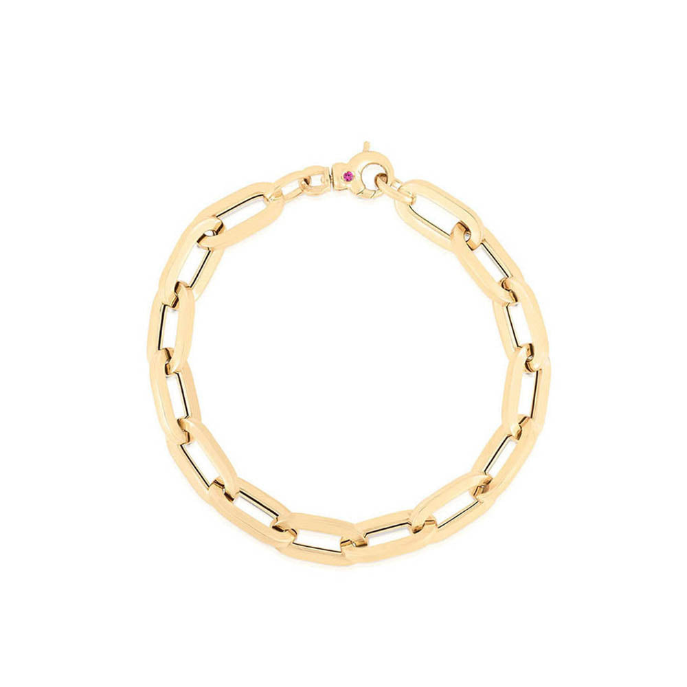Roberto Coin Designer Gold Paper Clip Bracelet