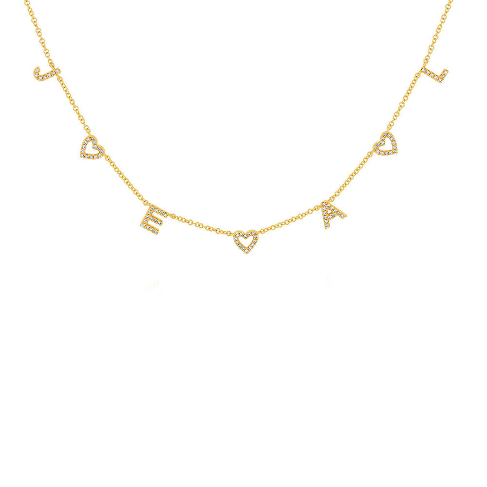 EF Collection Love Around The Neck Necklace
