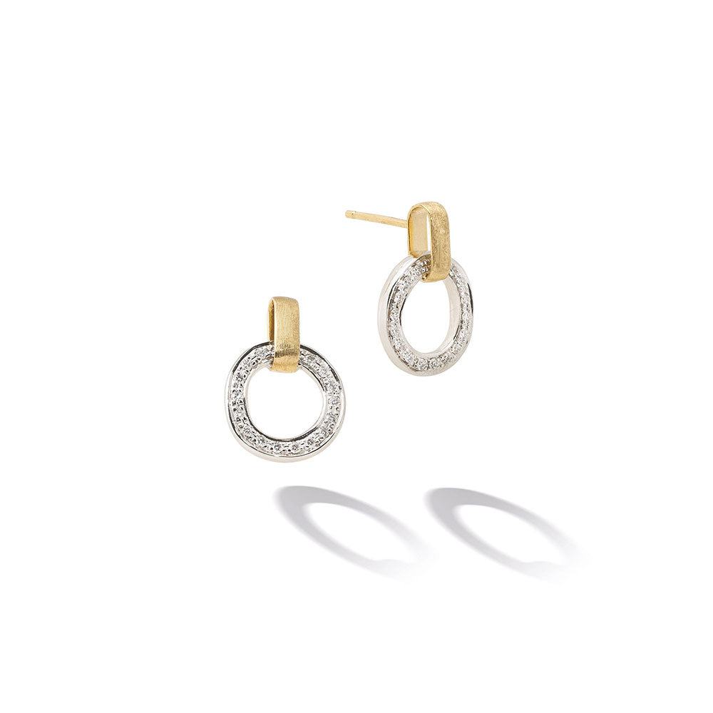 Marco Bicego Jaipur Yellow Gold and Diamond Earrings