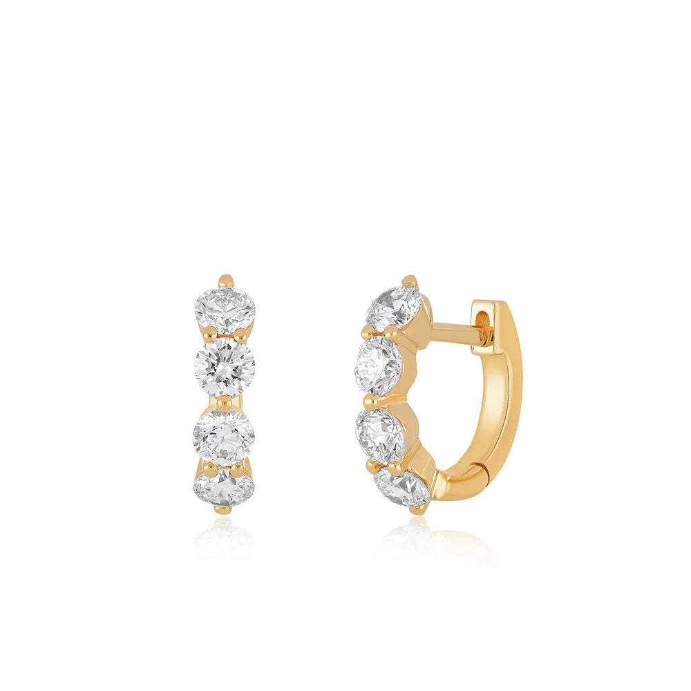 EF Collection Jumbo Diamond Huggies