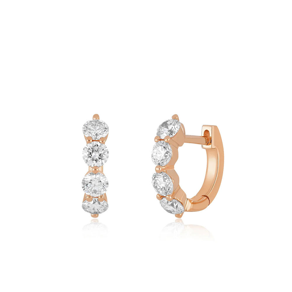 EF Collection Jumbo Diamond Huggies