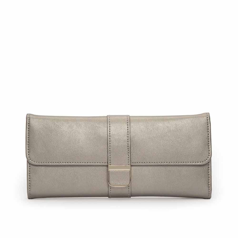 WOLF Palermo Jewelry Roll in Pewter