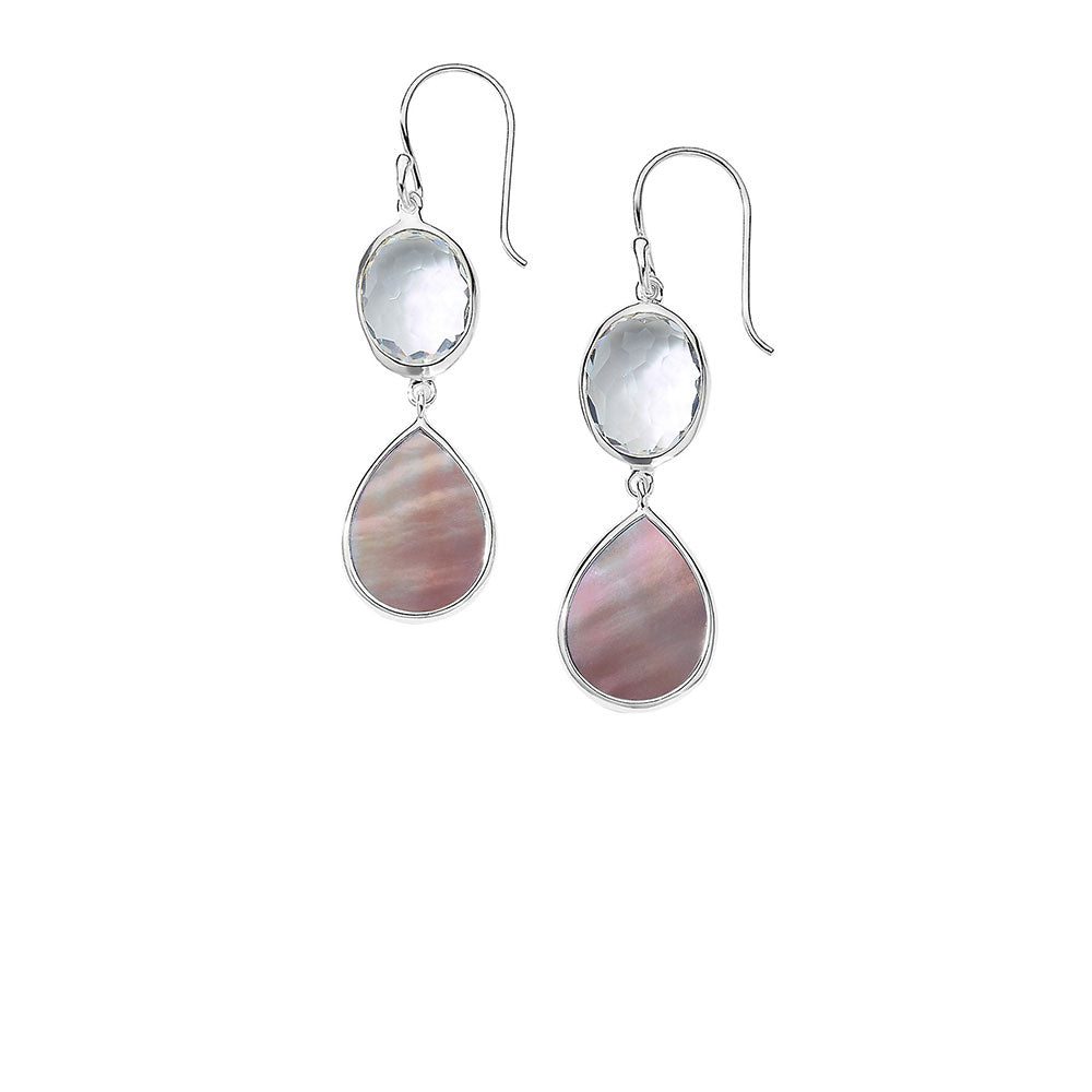 Ippolita Wonderland Oval and Teardrop Snowman Silver Earrings