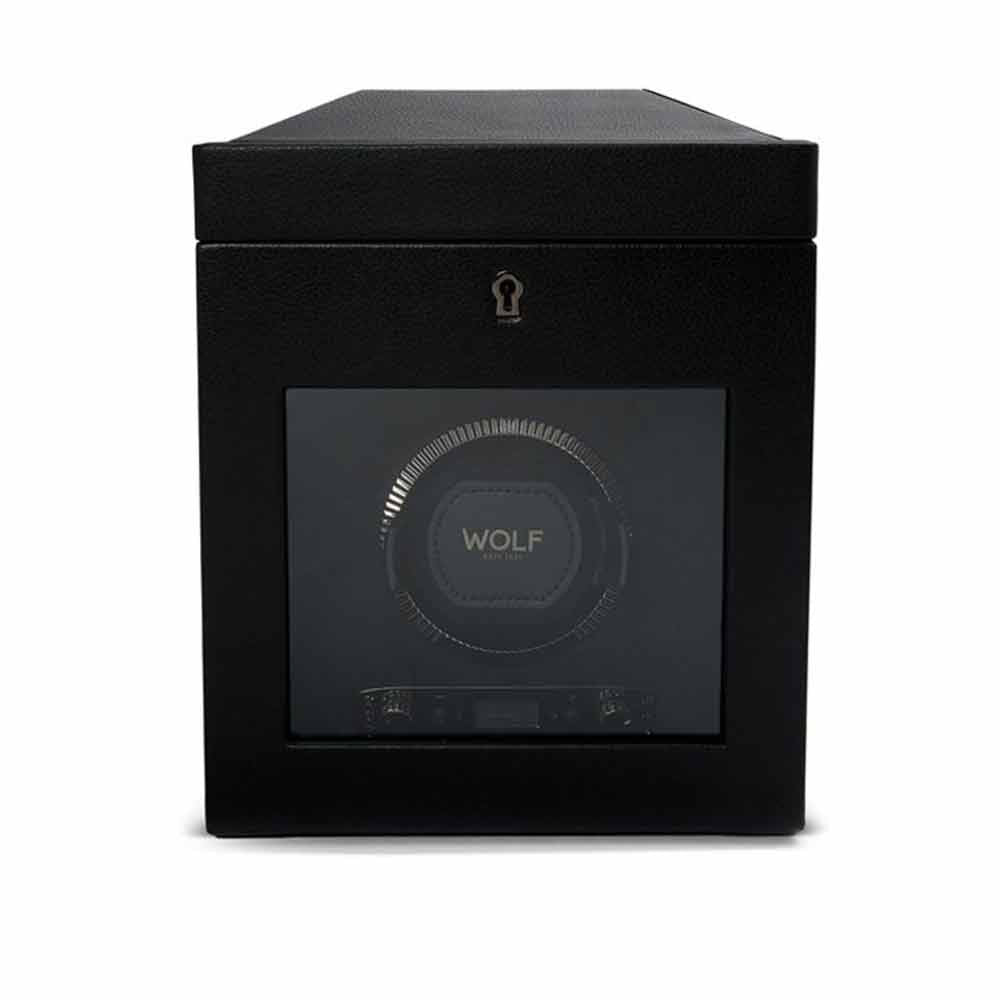 WOLF British Racing Single Watch Winder in Black