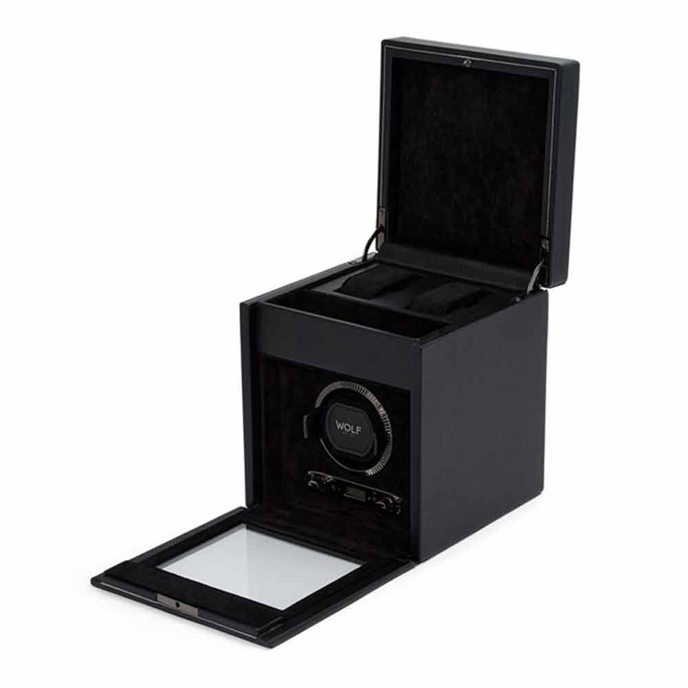 WOLF British Racing Single Watch Winder in Black