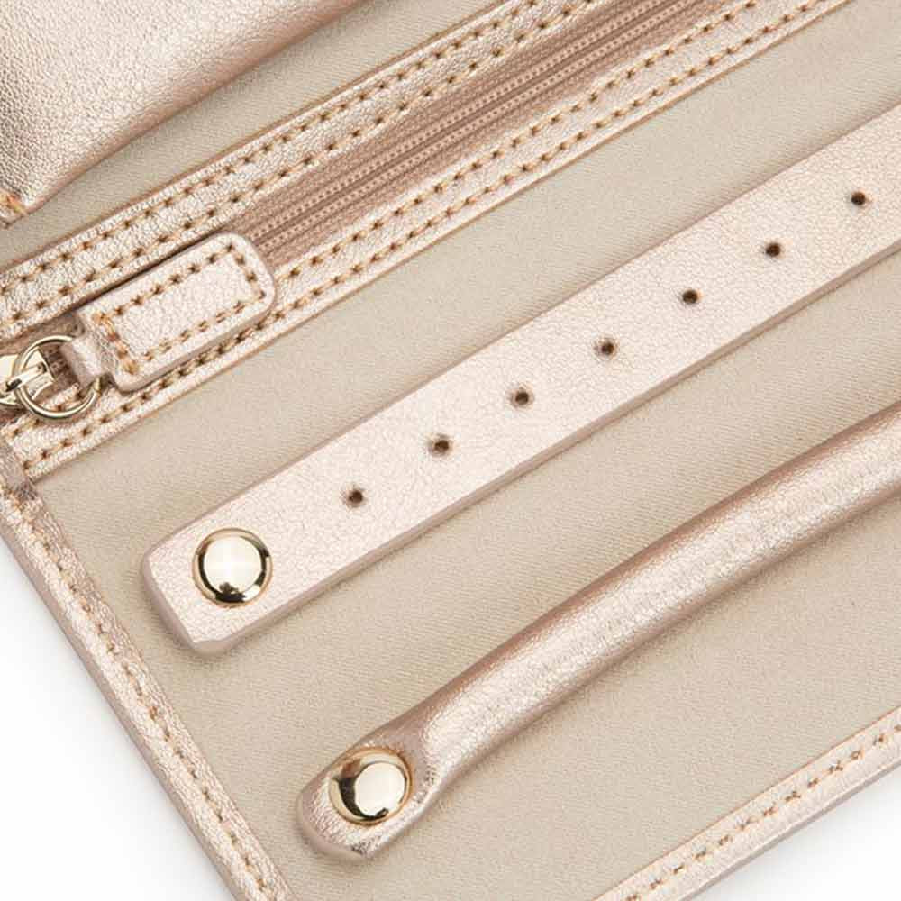 WOLF Palermo Jewelry Roll in Rose Gold