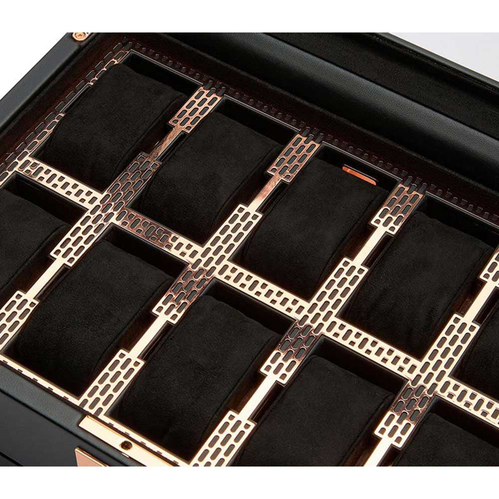 WOLF Axis 10PC Watch Box in Axis Copper