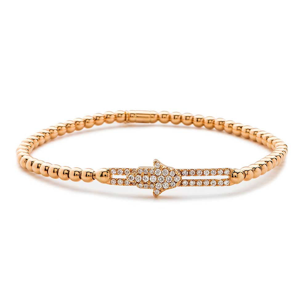 Hulchi Belluni Hamsa 18K Tresore Stretch Bracelet