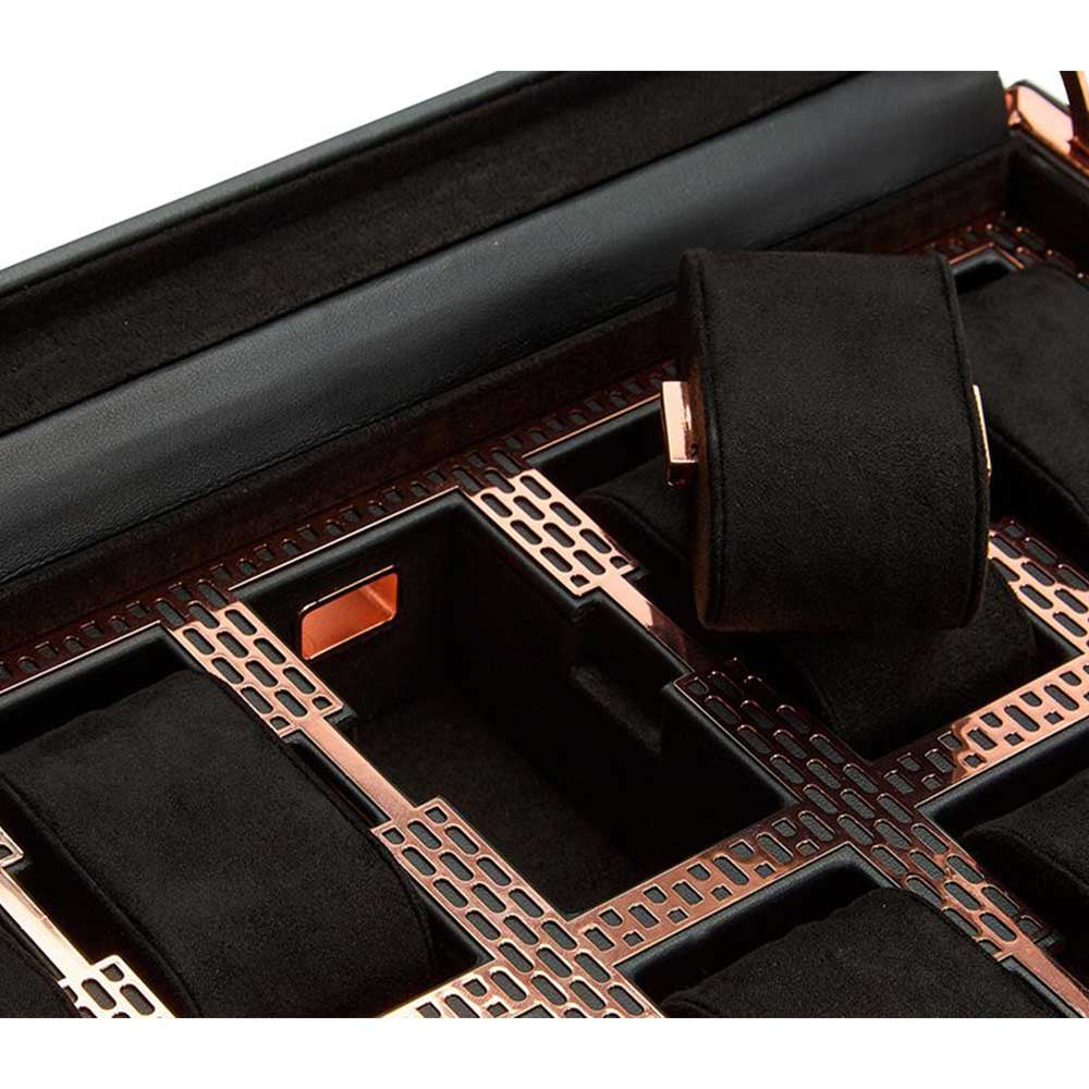 WOLF Axis 10PC Watch Box in Axis Copper