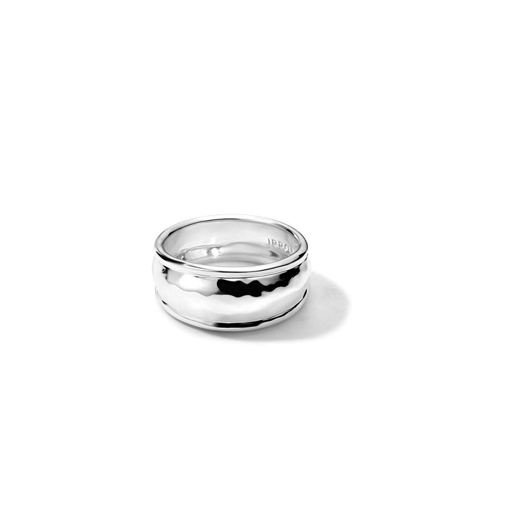 Ippolita Classico Thin Hammered Ring in Sterling SIlver