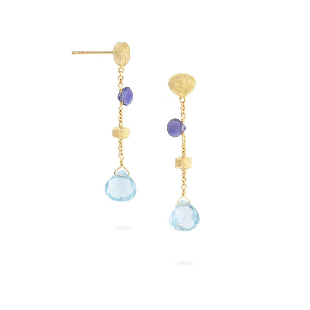 Marco Bicego Paradise Mixed Gemstone Drop Earrings