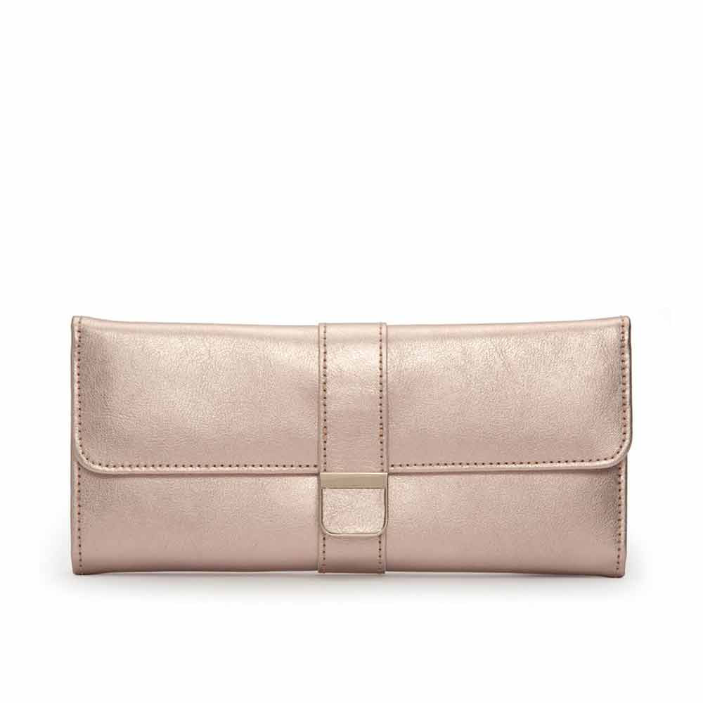 WOLF Palermo Jewelry Roll in Rose Gold