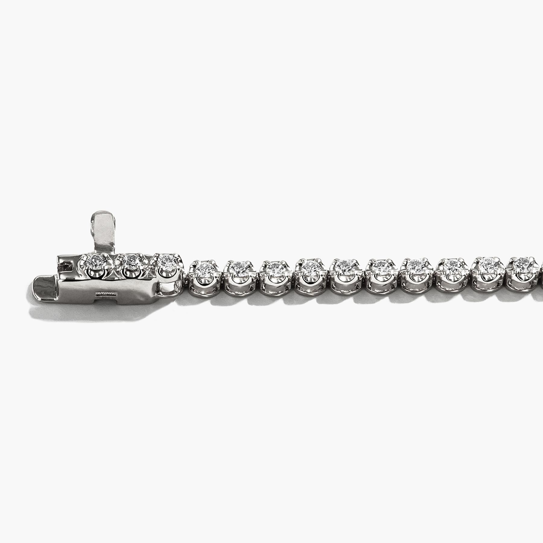 1 Carat Diamond Tennis Bracelet in 14K White Gold