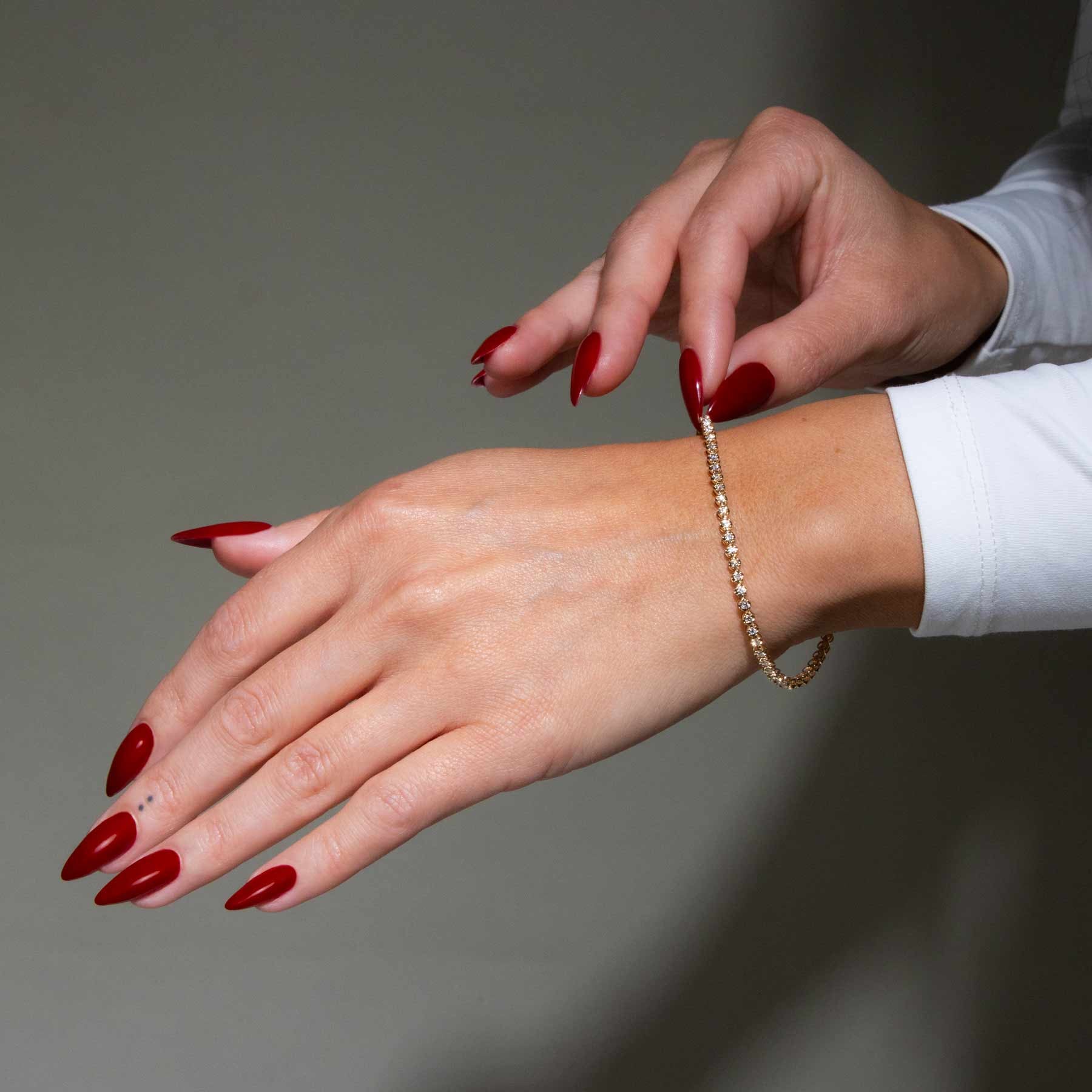 1 Carat Diamond Tennis Bracelet in 14K Yellow Gold