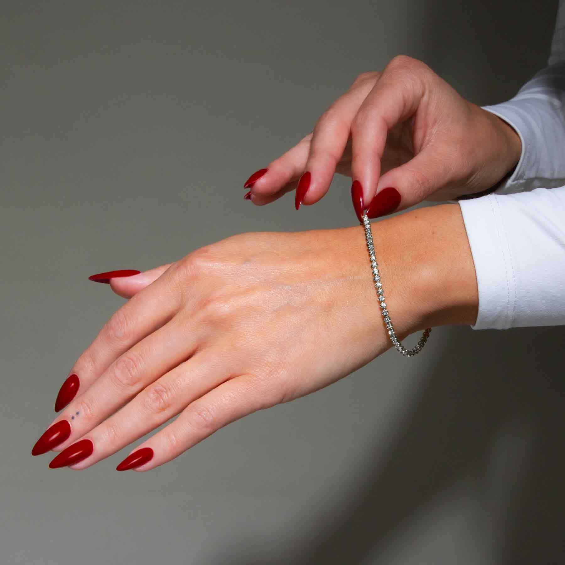 1 Carat Diamond Tennis Bracelet in 14K White Gold