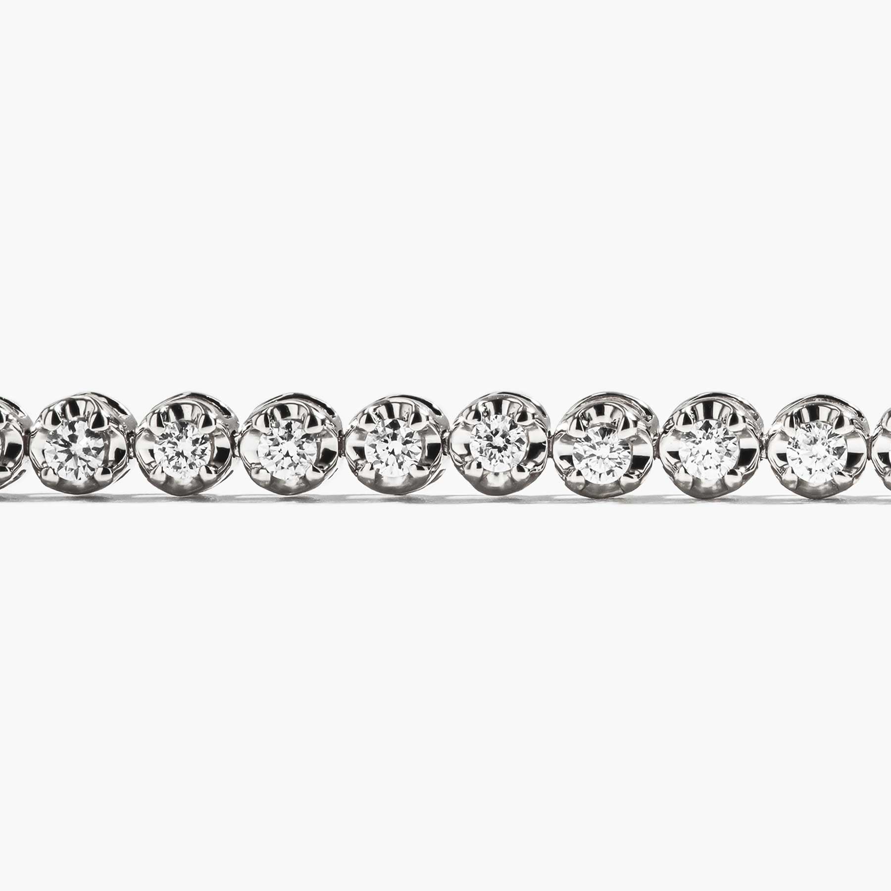 1 Carat Diamond Tennis Bracelet in 14K White Gold