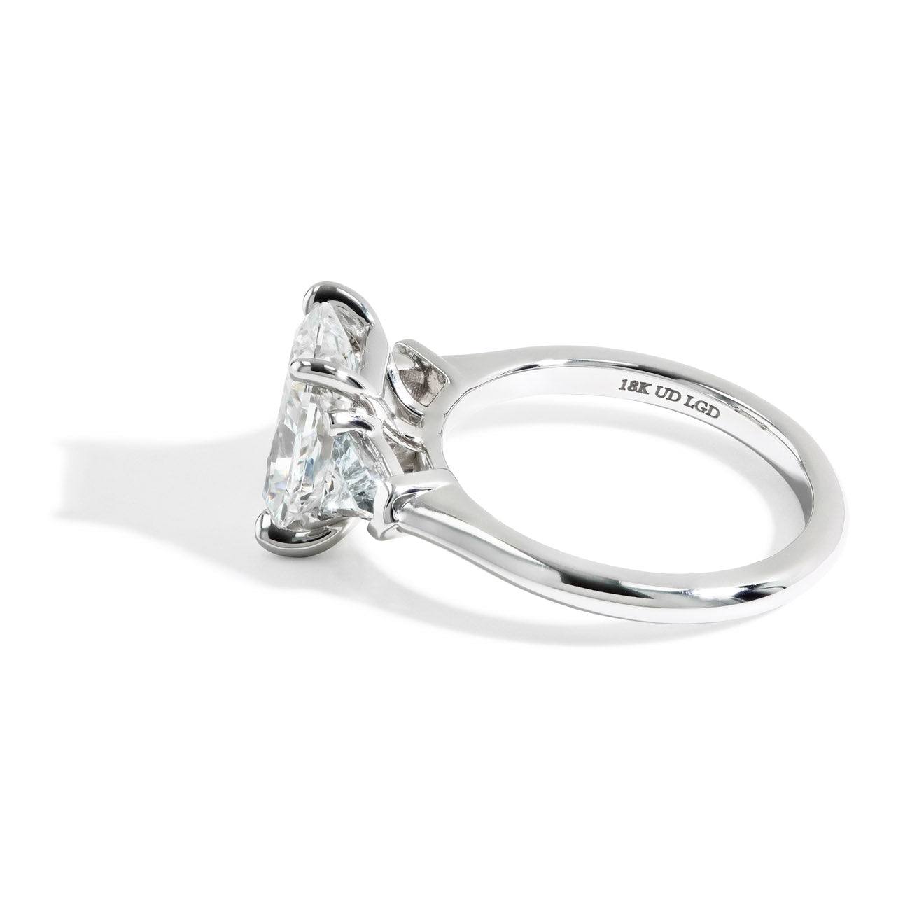 3.03 Radiant-Cut Lab Grown Diamond Engagement Ring