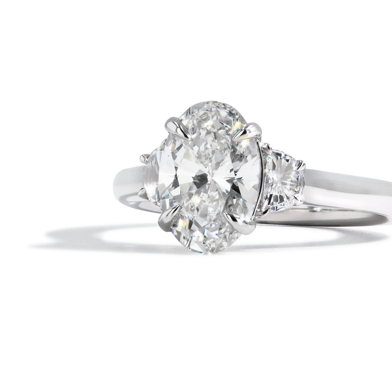 2.02 Carat Three Stone Lab Grown Diamond Engagement Ring