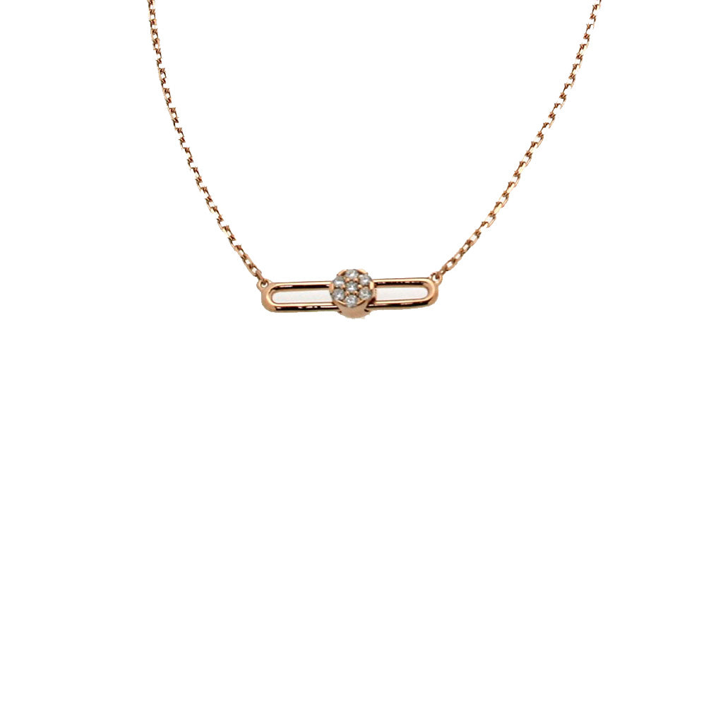 Hulchi Belluni Tresore Horizontal Diamond Pendant Necklace