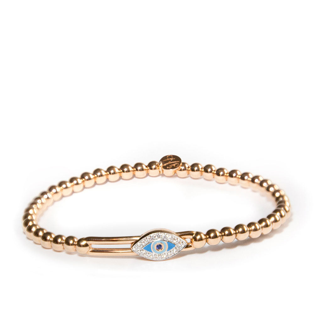 Hulchi Belluni Tresore Stretchy Evil Eye Bracelet