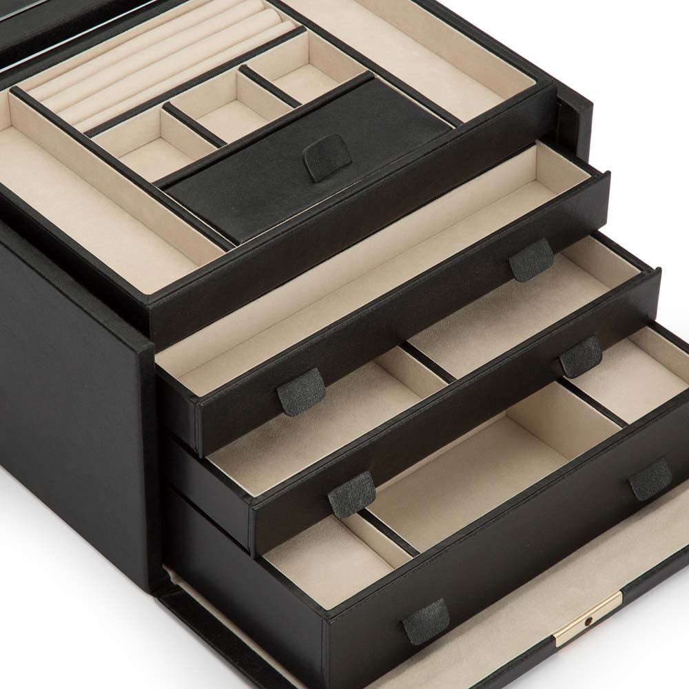 WOLF Large Palermo Jewelry Box in Anthracite