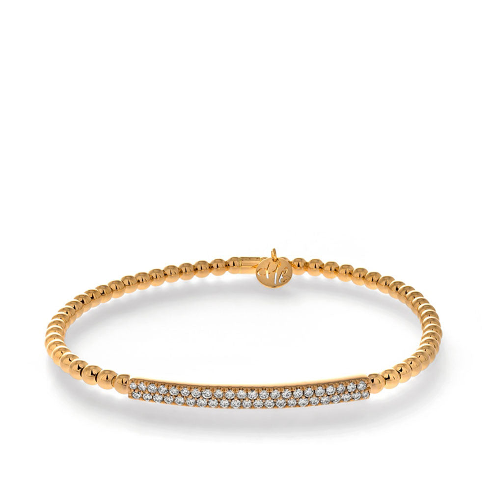 Hulchi Belluni Tresore Stretch Bracelet with Diamond Bar