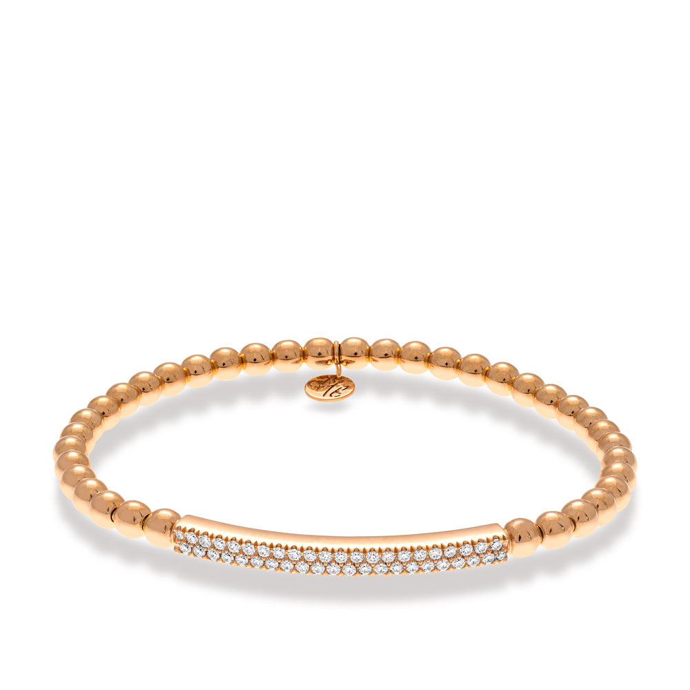 Hulchi Belluni Tresore Diamond Bar Stretch Bracelet